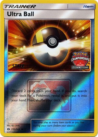 Ultra Ball (135/149) (NA Championship Promo Staff) [Sun & Moon: Base Set] | Exor Games Bridgewater