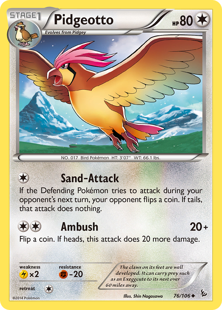 Pidgeotto (76/106) [XY: Flashfire] | Exor Games Bridgewater