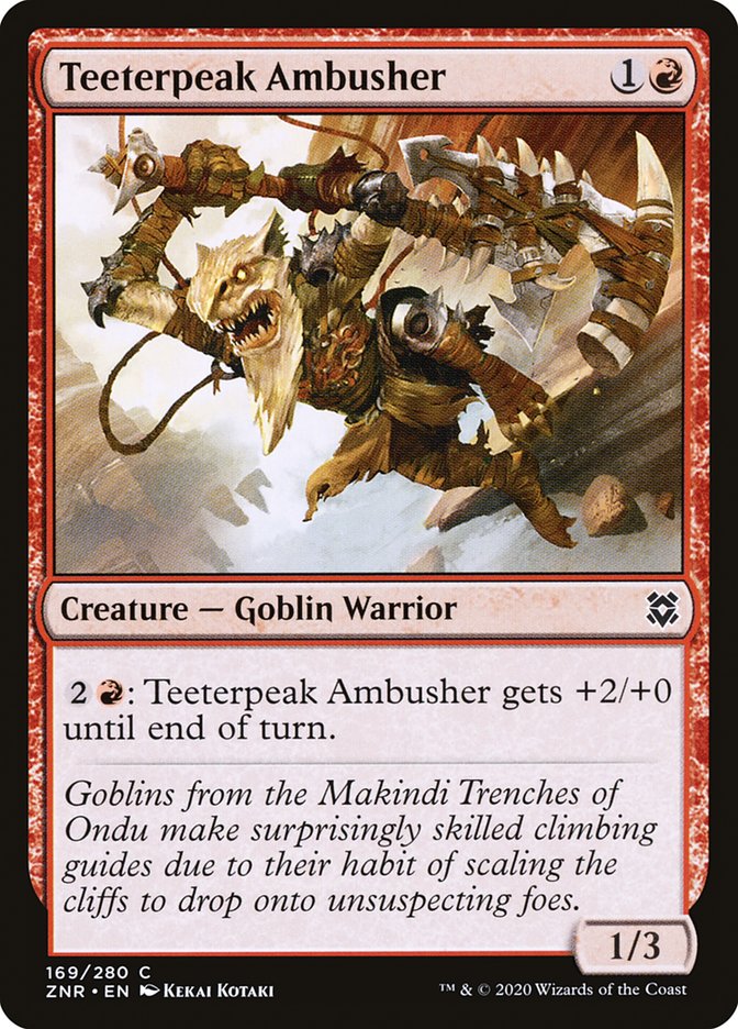 Teeterpeak Ambusher [Zendikar Rising] | Exor Games Bridgewater