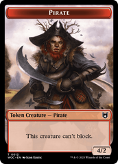 Pirate // Human Soldier Double-Sided Token [Wilds of Eldraine Commander Tokens] | Exor Games Bridgewater