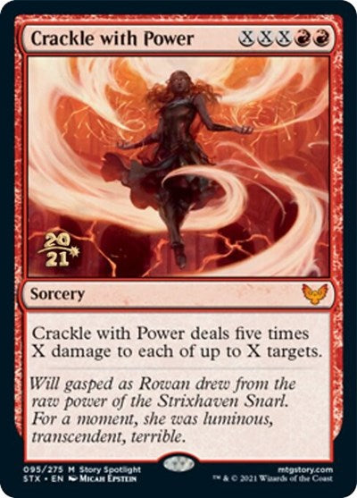 Crackle with Power [Strixhaven: School of Mages Prerelease Promos] | Exor Games Bridgewater