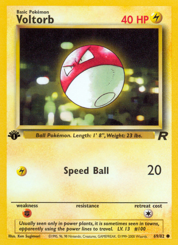 Voltorb (69/82) [Team Rocket 1st Edition] | Exor Games Bridgewater