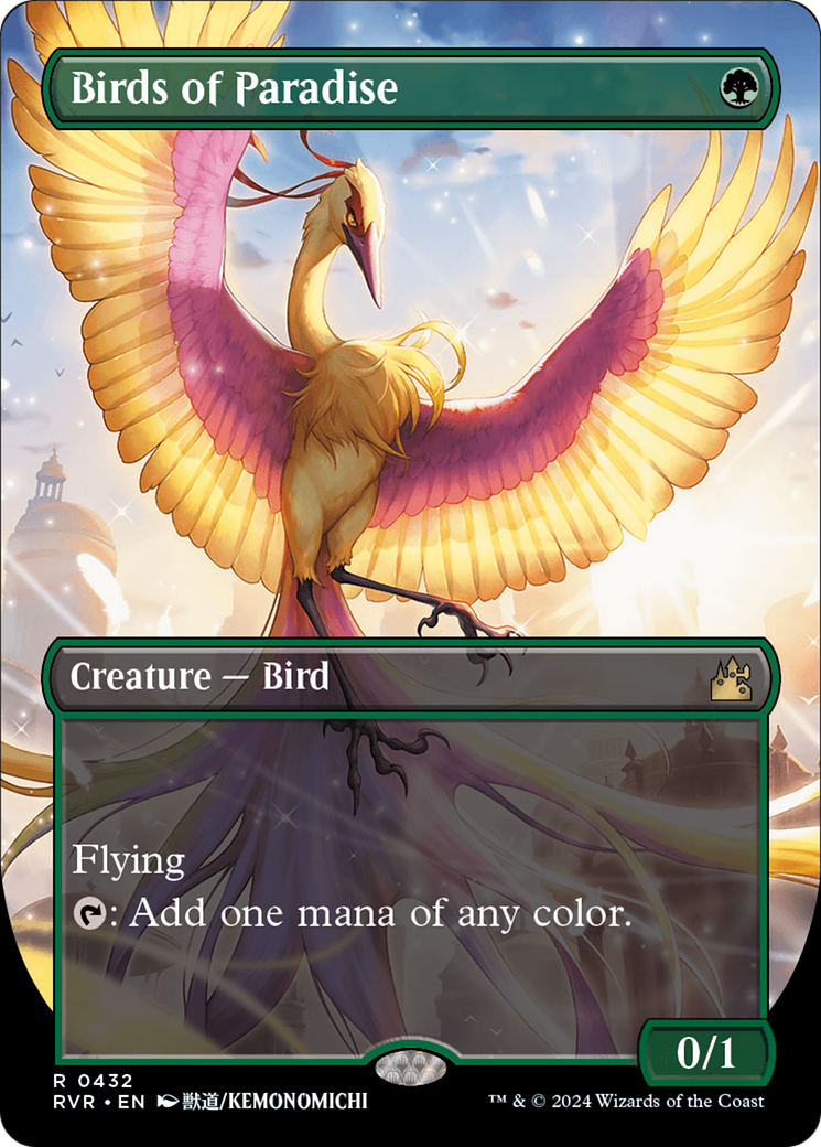 Birds of Paradise (Anime Borderless) [Ravnica Remastered] | Exor Games Bridgewater