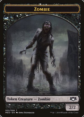 Zombie Token [Mythic Edition Tokens] | Exor Games Bridgewater