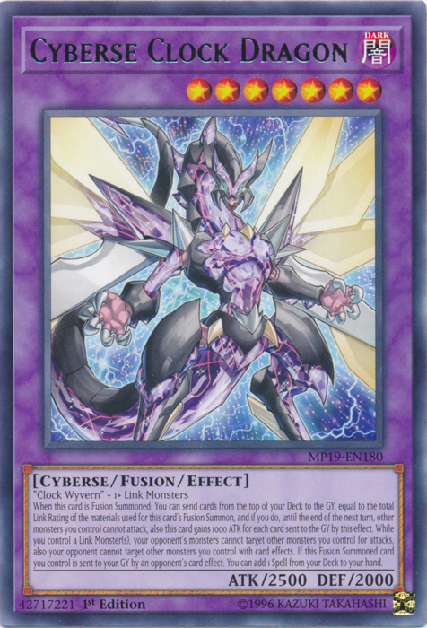 Cyberse Clock Dragon [MP19-EN180] Rare | Exor Games Bridgewater