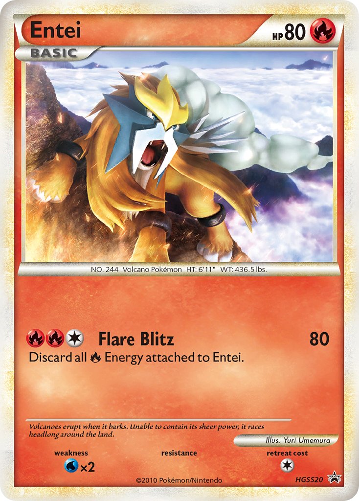 Entei (HGSS20) [HeartGold & SoulSilver: Black Star Promos] | Exor Games Bridgewater