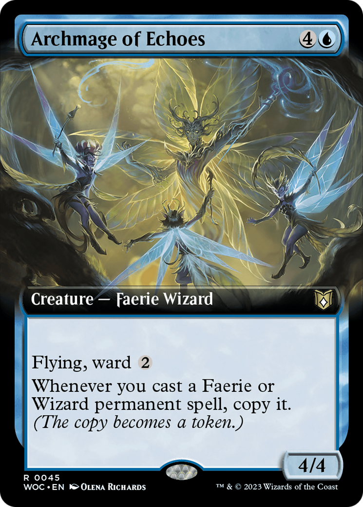 Archmage of Echoes (Extended Art) [Wilds of Eldraine Commander] | Exor Games Bridgewater