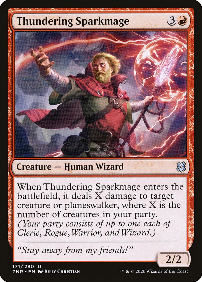 Thundering Sparkmage [Zendikar Rising] | Exor Games Bridgewater