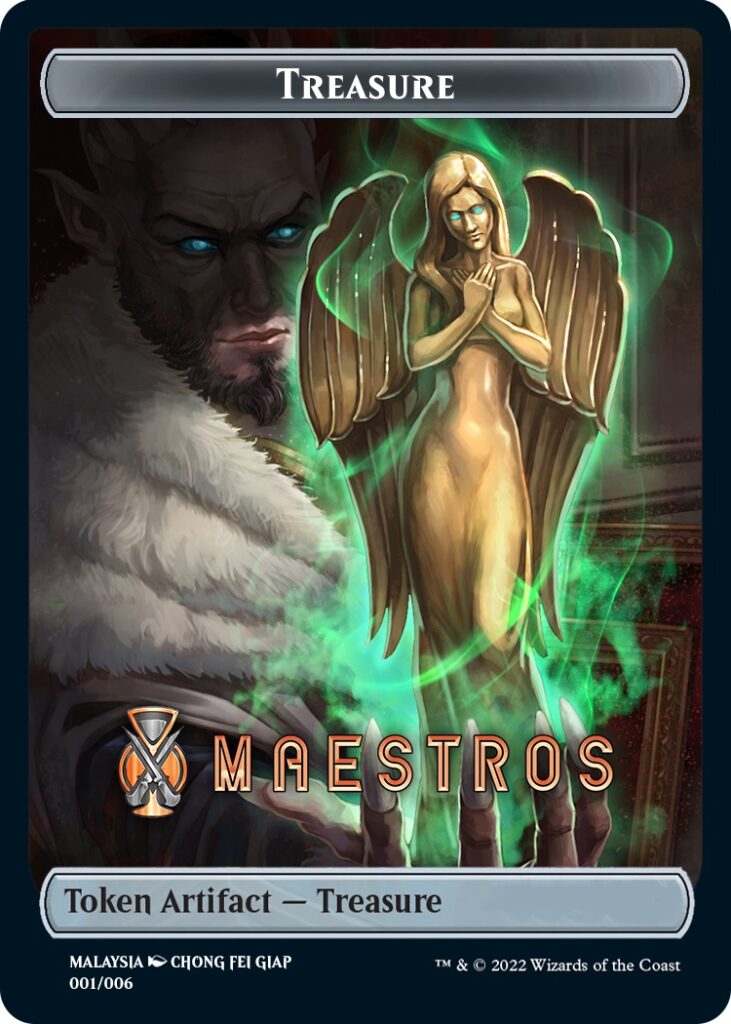 Treasure Token (Maestros) (Southeast Asia Artists) [Streets of New Capenna Tokens] | Exor Games Bridgewater