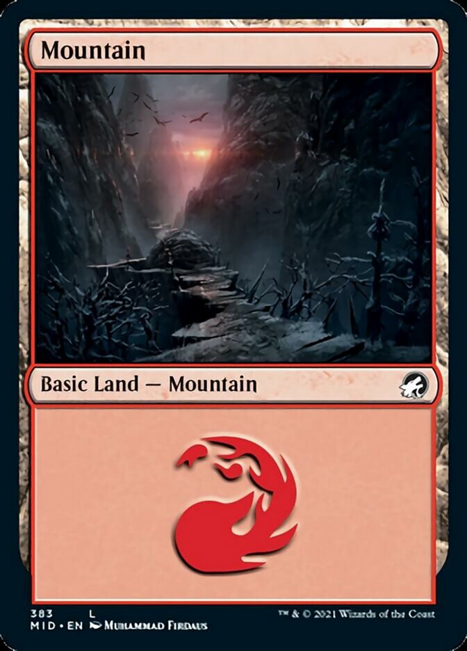 Mountain (383) [Innistrad: Midnight Hunt] | Exor Games Bridgewater