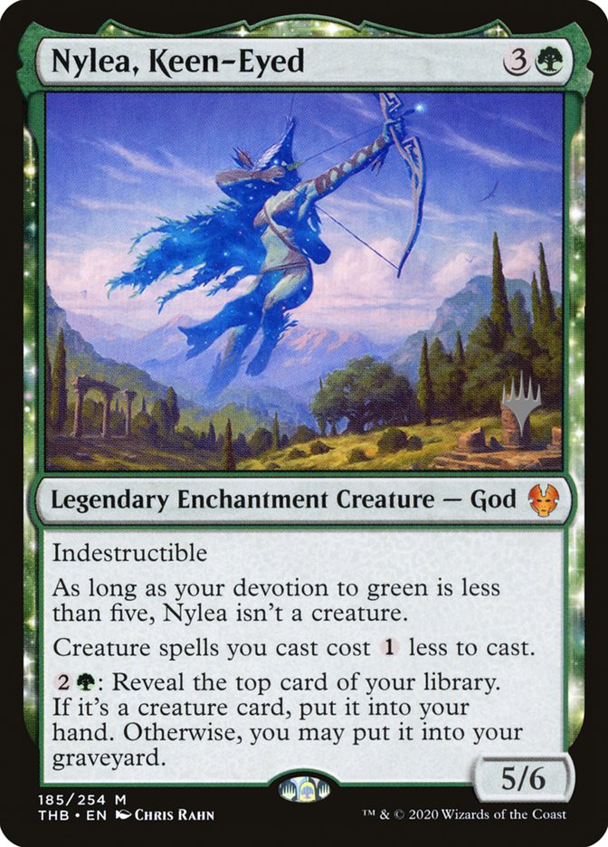 Nylea, Keen-Eyed (Promo Pack) [Theros Beyond Death Promos] | Exor Games Bridgewater