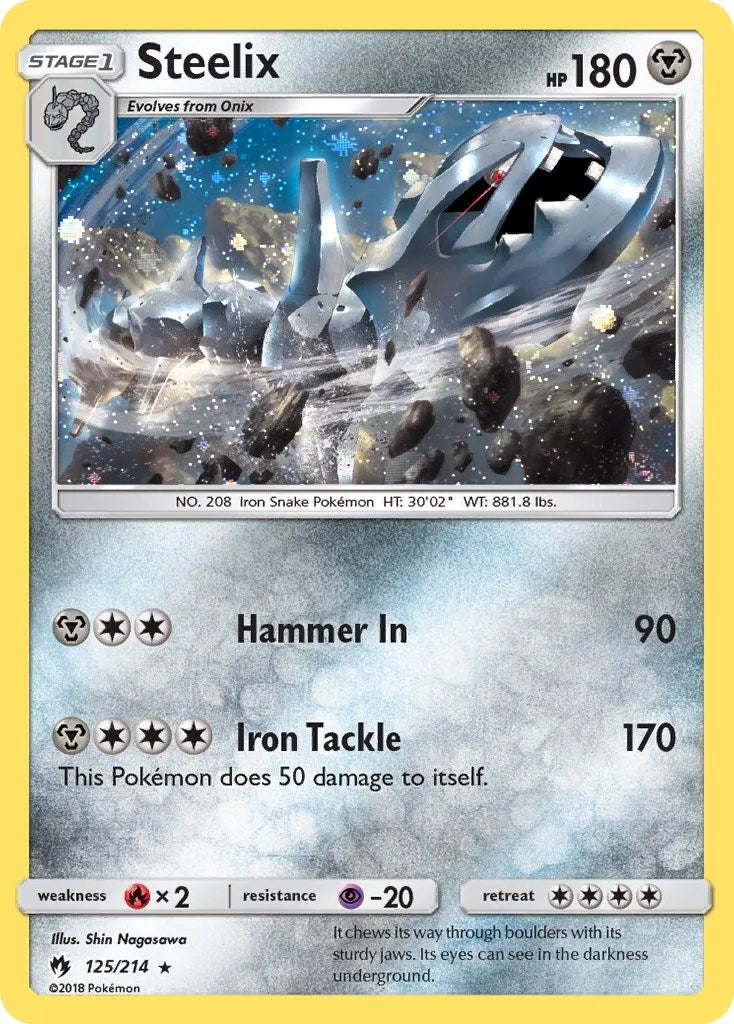 Steelix (125/214) (Cosmos Holo) [Sun & Moon: Lost Thunder] | Exor Games Bridgewater