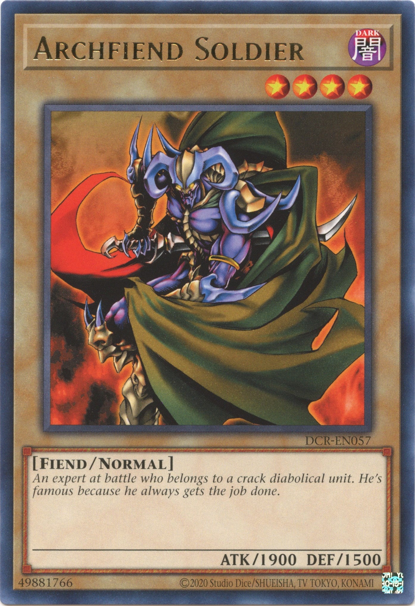 Archfiend Soldier (25th Anniversary) [DCR-EN057] Rare | Exor Games Bridgewater