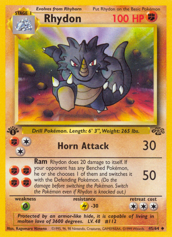 Rhydon (45/64) [Jungle 1st Edition] | Exor Games Bridgewater