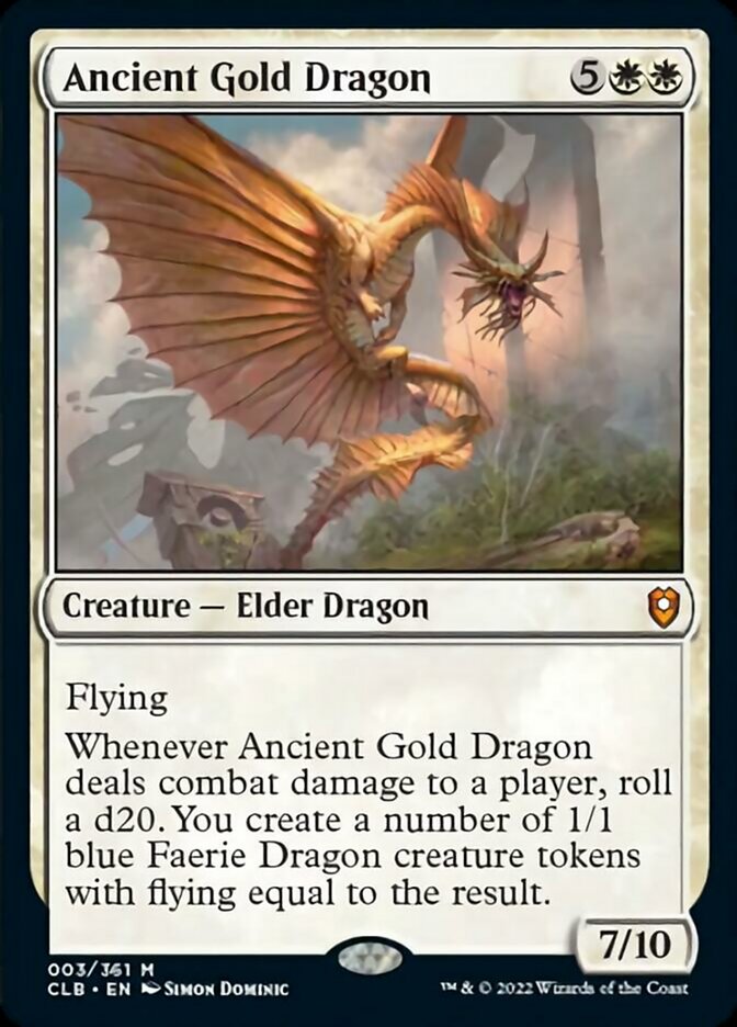 Ancient Gold Dragon [Commander Legends: Battle for Baldur's Gate] | Exor Games Bridgewater