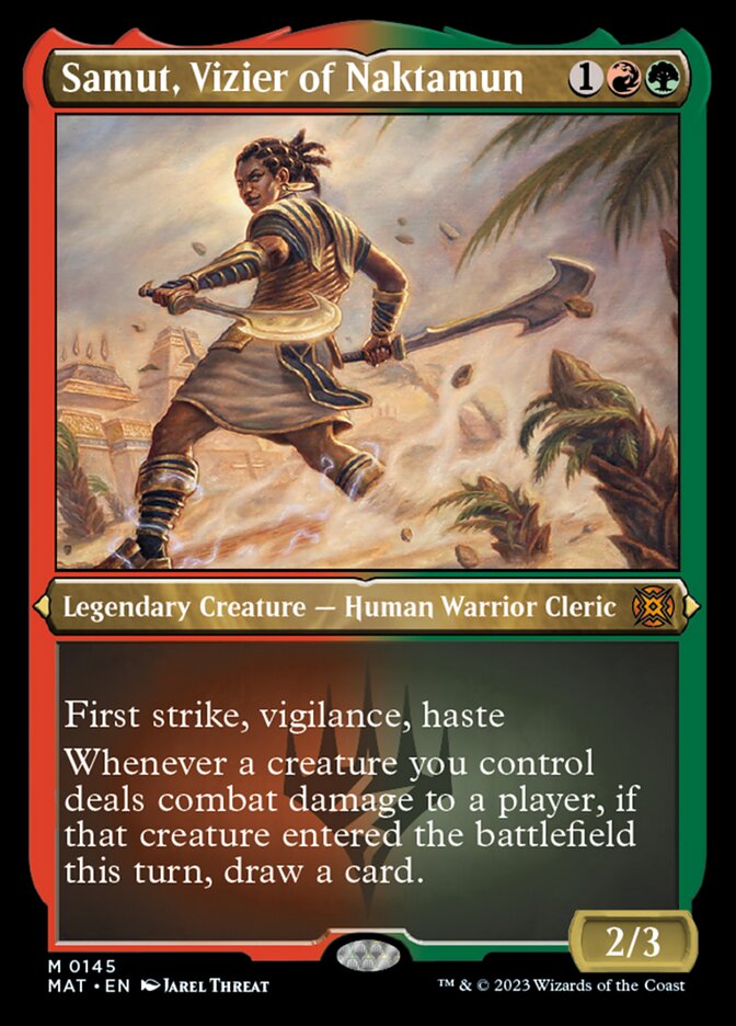 Samut, Vizier of Naktamun (Foil Etched) [March of the Machine: The Aftermath] | Exor Games Bridgewater
