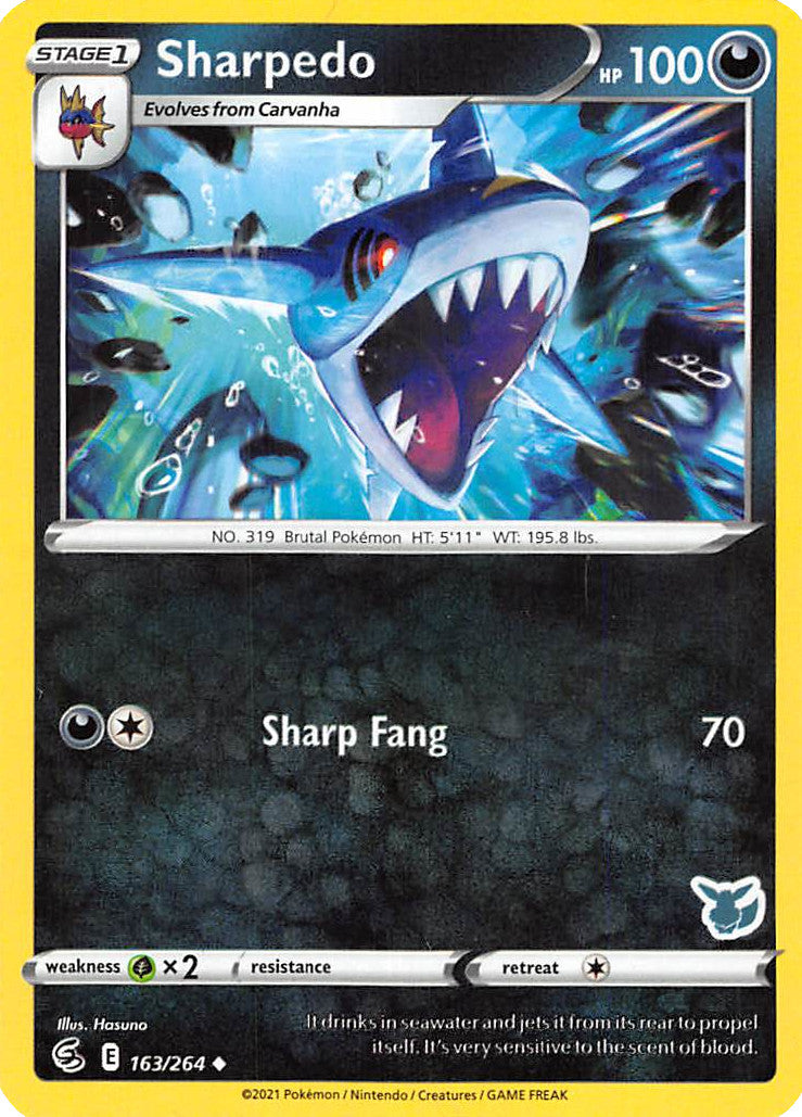 Sharpedo (163/264) (Eevee Deck) [Battle Academy 2022] | Exor Games Bridgewater