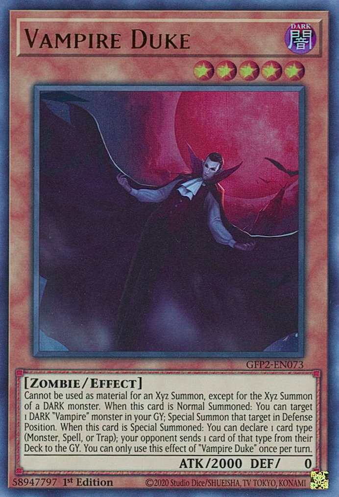 Vampire Duke [GFP2-EN073] Ultra Rare | Exor Games Bridgewater