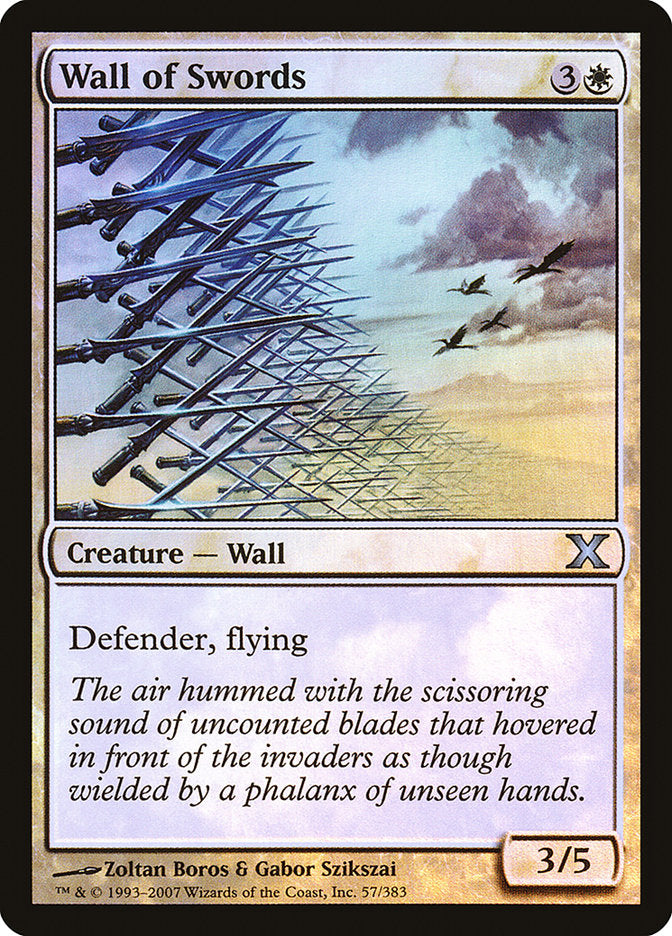 Wall of Swords (Premium Foil) [Tenth Edition] | Exor Games Bridgewater