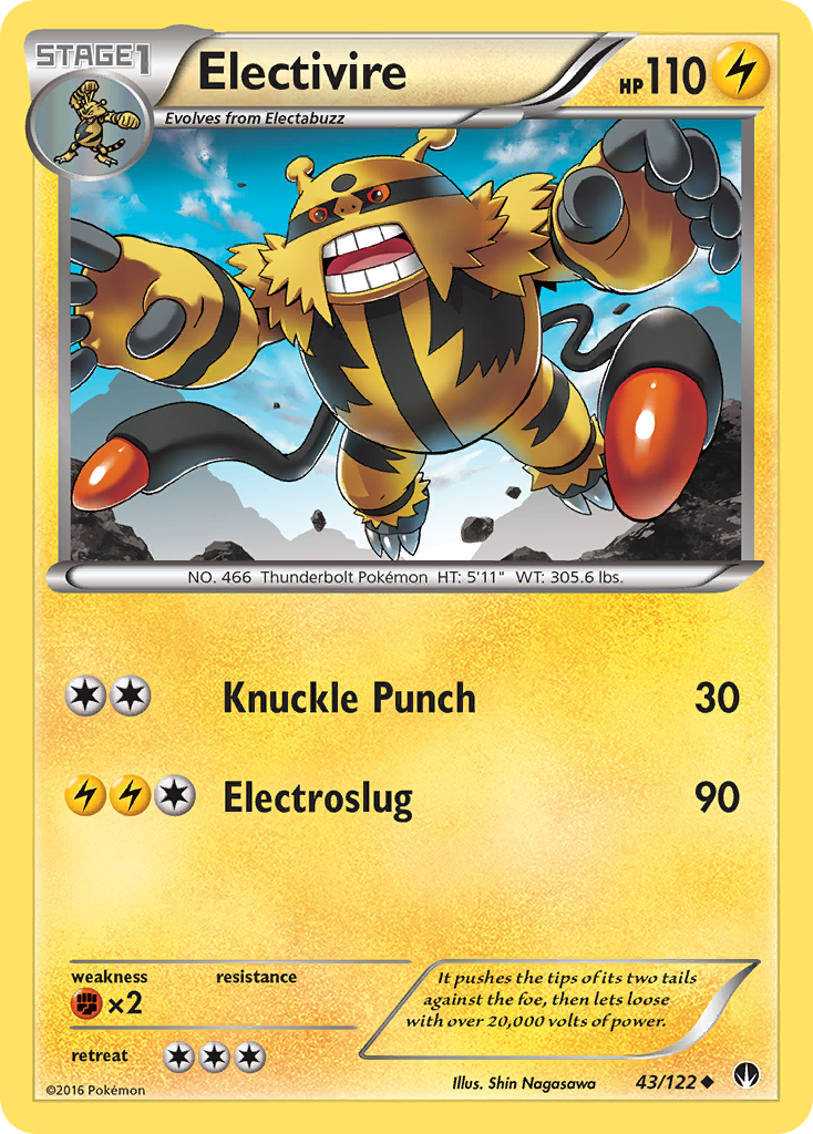 Electivire (43/122) [XY: BREAKpoint] | Exor Games Bridgewater