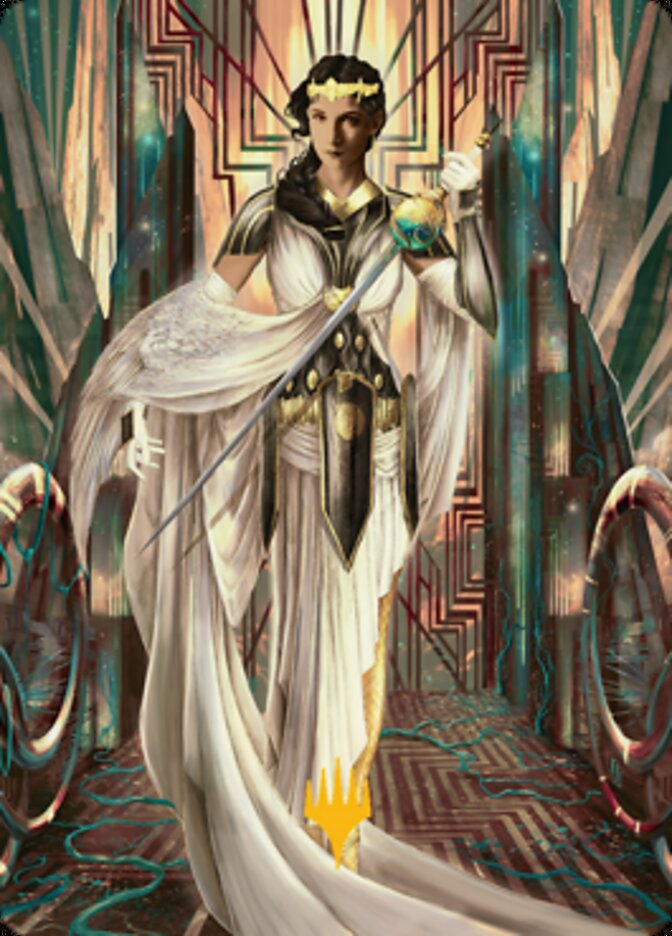 Elspeth Resplendent 2 Art Card (Gold-Stamped Signature) [Streets of New Capenna Art Series] | Exor Games Bridgewater