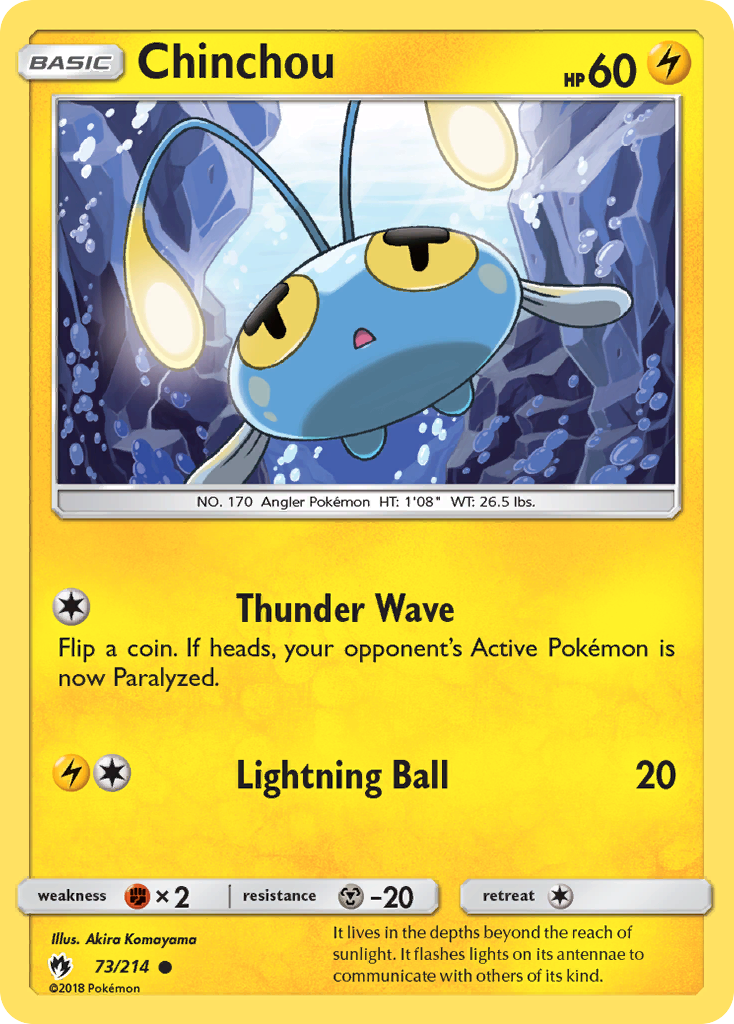 Chinchou (73/214) [Sun & Moon: Lost Thunder] | Exor Games Bridgewater