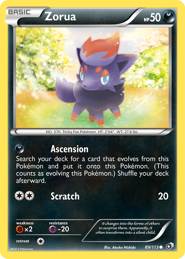 Zorua (89/113) [Black & White: Legendary Treasures] | Exor Games Bridgewater