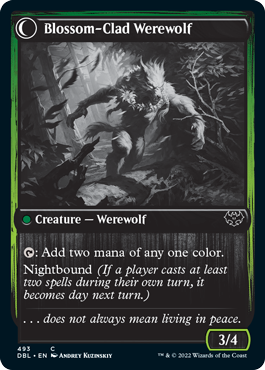 Weaver of Blossoms // Blossom-Clad Werewolf [Innistrad: Double Feature] | Exor Games Bridgewater