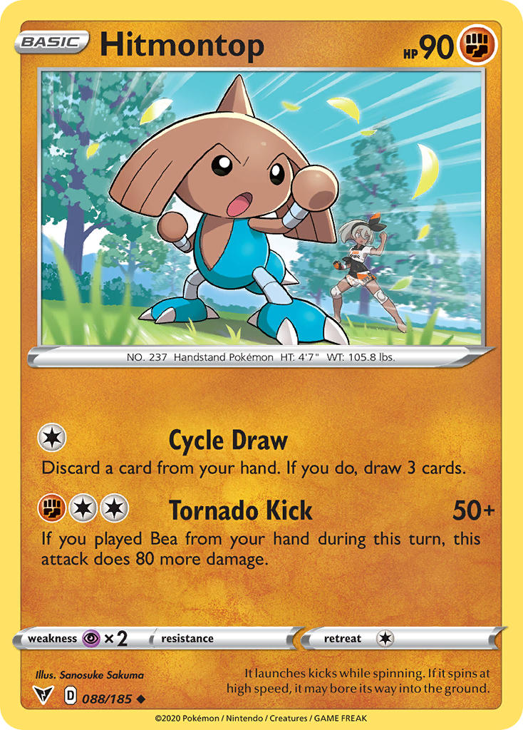 Hitmontop (088/185) [Sword & Shield: Vivid Voltage] | Exor Games Bridgewater