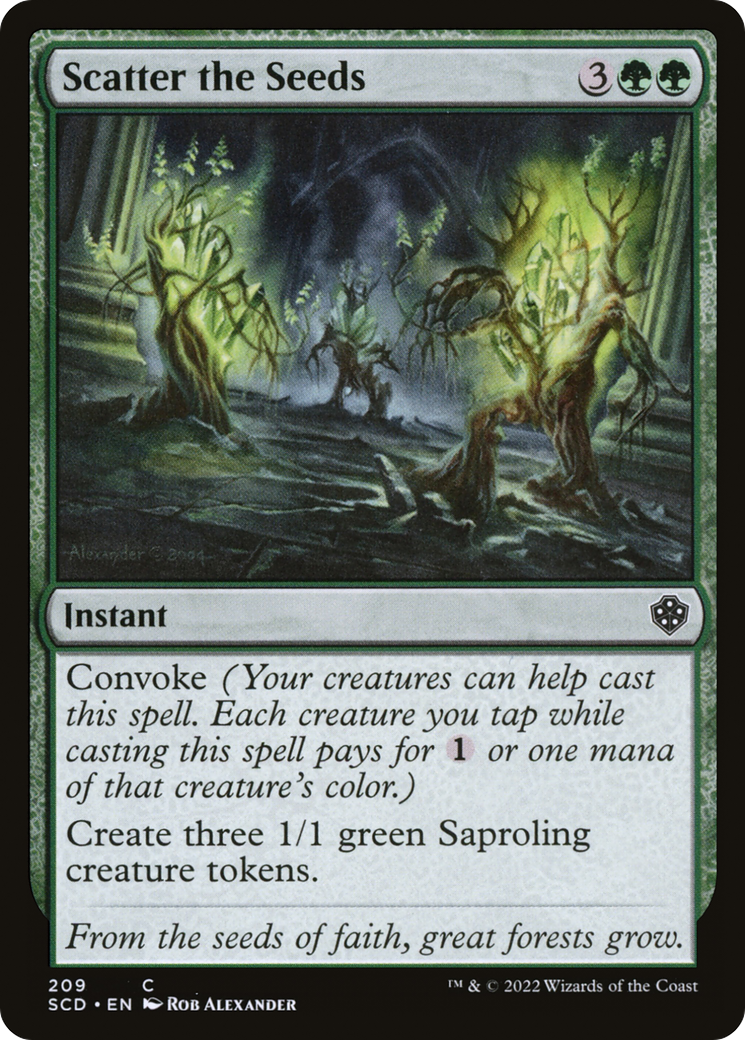Scatter the Seeds [Starter Commander Decks] | Exor Games Bridgewater