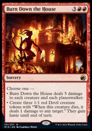 Burn Down the House (Promo Pack) [Innistrad: Midnight Hunt Promos] | Exor Games Bridgewater