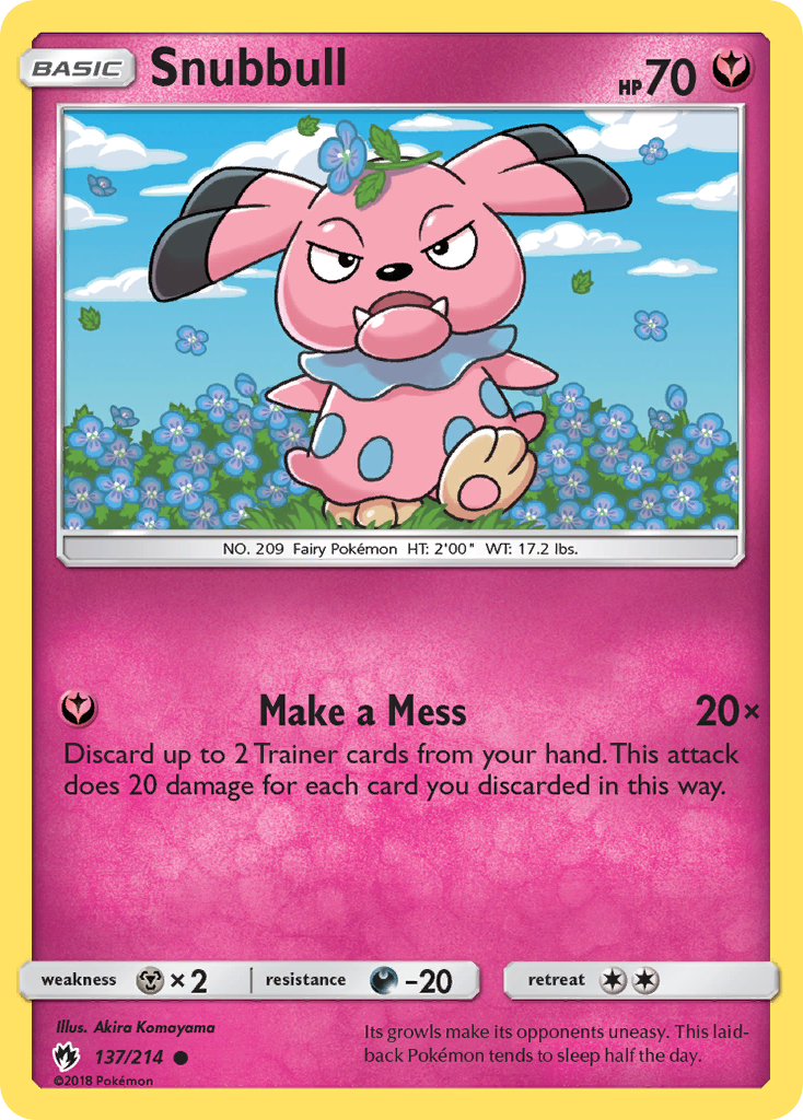 Snubbull (137/214) [Sun & Moon: Lost Thunder] | Exor Games Bridgewater