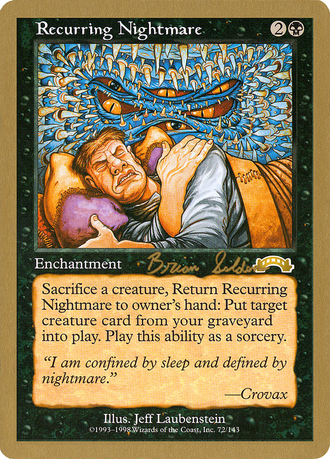 Recurring Nightmare (Brian Selden) [World Championship Decks 1998] | Exor Games Bridgewater