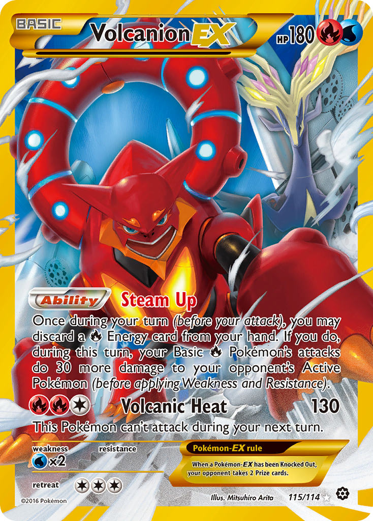 Volcanion EX (115/114) [XY: Steam Siege] | Exor Games Bridgewater