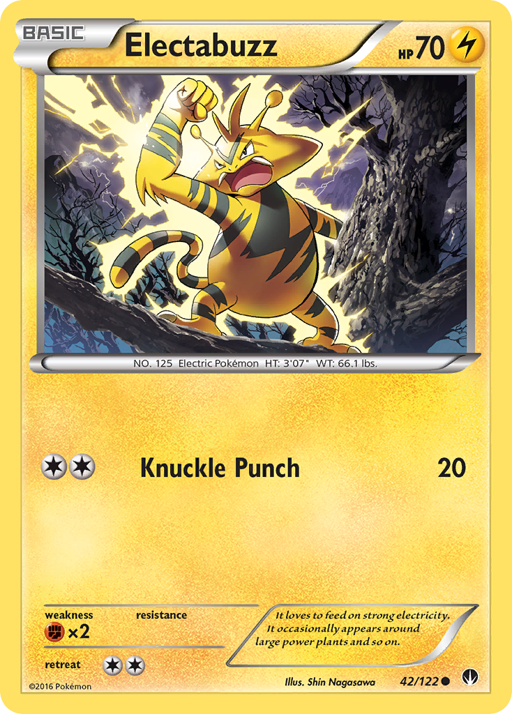 Electabuzz (42/122) [XY: BREAKpoint] | Exor Games Bridgewater