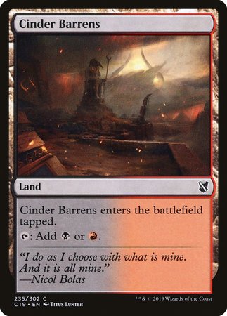 Cinder Barrens [Commander 2019] | Exor Games Bridgewater