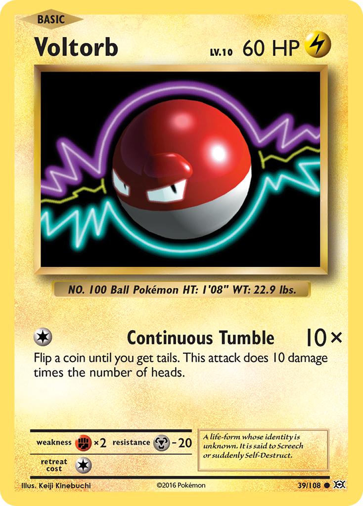 Voltorb (39/108) [XY: Evolutions] | Exor Games Bridgewater