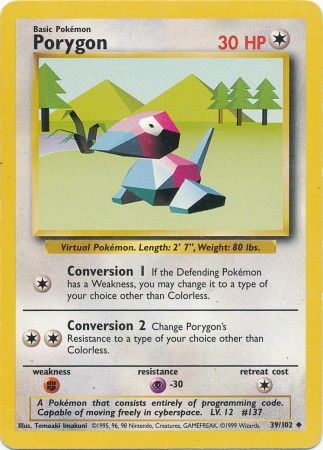 Porygon (39/102) [Base Set Unlimited] | Exor Games Bridgewater