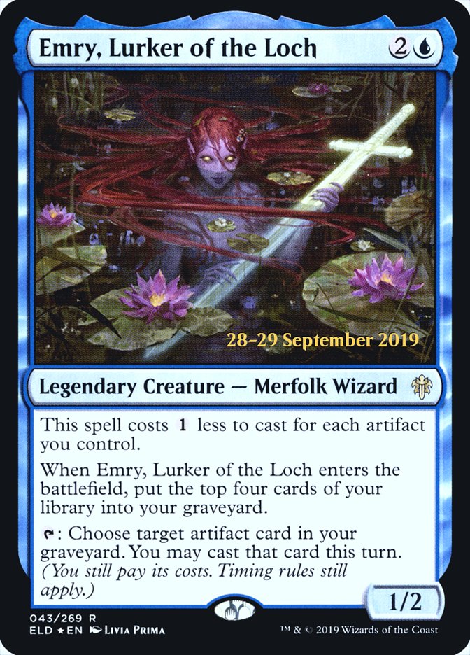 Emry, Lurker of the Loch  [Throne of Eldraine Prerelease Promos] | Exor Games Bridgewater