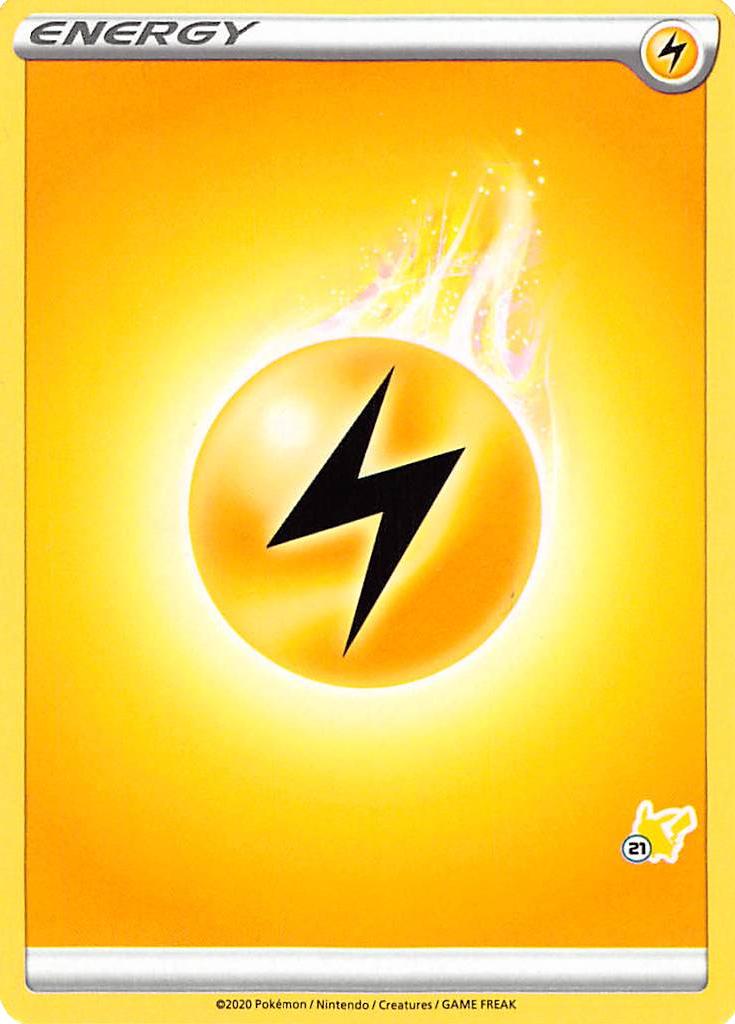 Lightning Energy (Pikachu Stamp #21) [Battle Academy 2022] | Exor Games Bridgewater