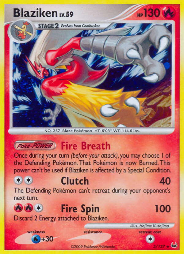 Blaziken (3/127) [Platinum: Base Set] | Exor Games Bridgewater