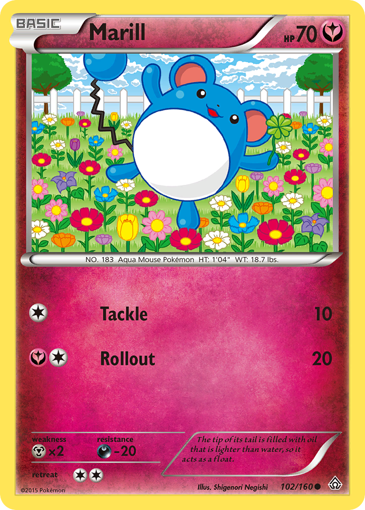 Marill (102/160) [XY: Primal Clash] | Exor Games Bridgewater