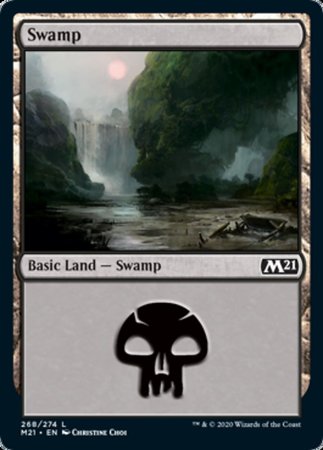 Swamp (268) [Core Set 2021] | Exor Games Bridgewater