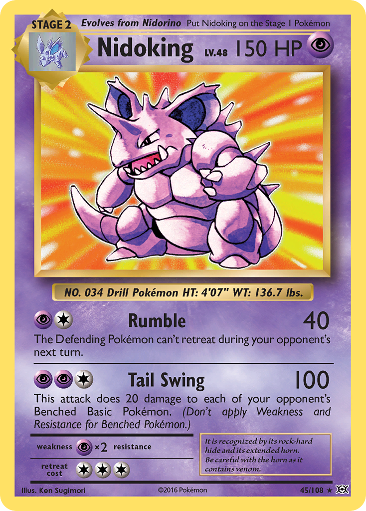 Nidoking (45/108) [XY: Evolutions] | Exor Games Bridgewater