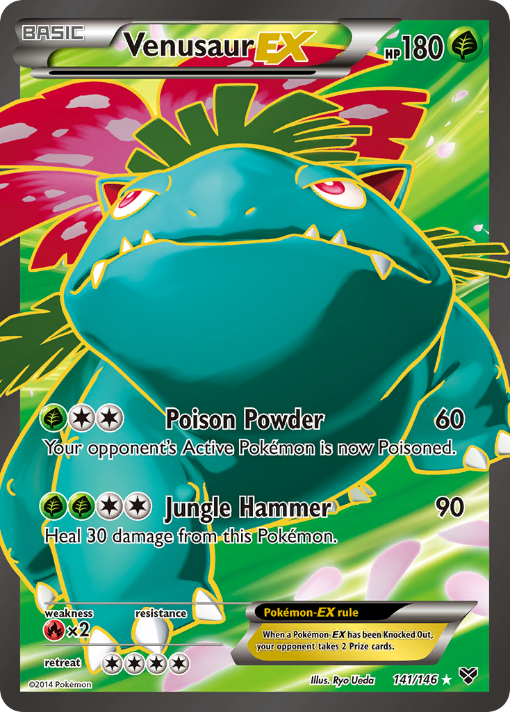 Venusaur EX (141/146) [XY: Base Set] | Exor Games Bridgewater