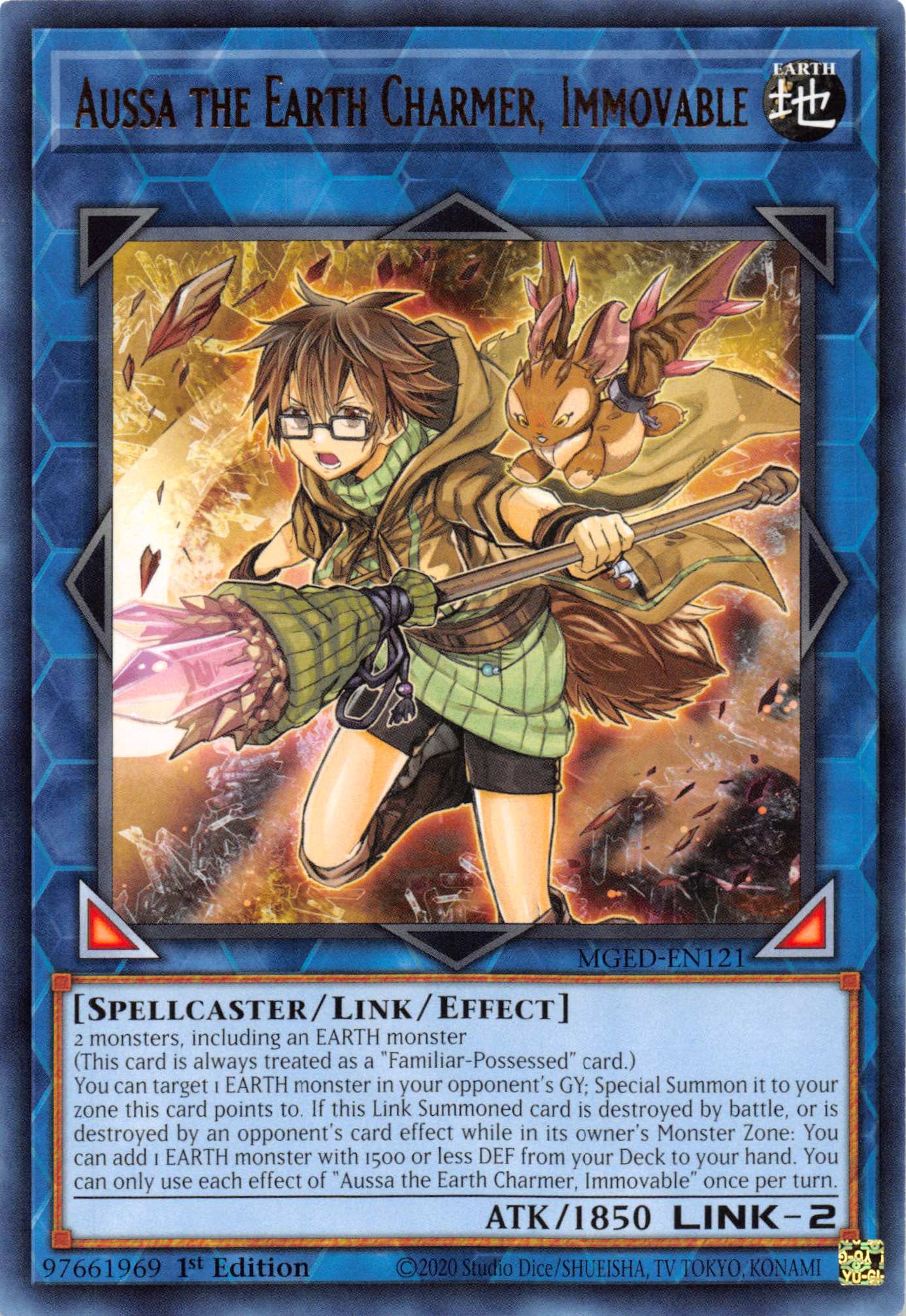 Aussa the Earth Charmer, Immovable [MGED-EN121] Rare | Exor Games Bridgewater