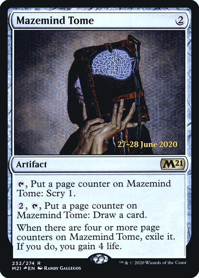 Mazemind Tome  [Core Set 2021 Prerelease Promos] | Exor Games Bridgewater