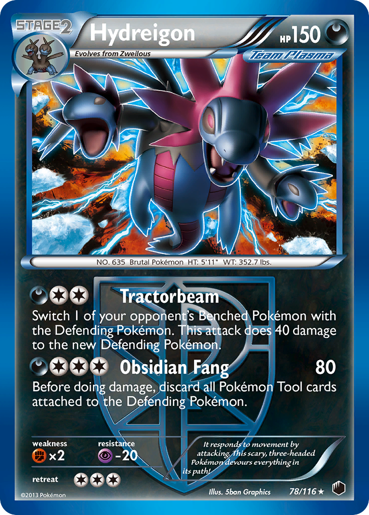 Hydreigon (78/116) [Black & White: Plasma Freeze] | Exor Games Bridgewater