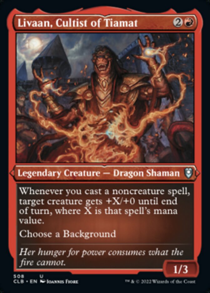 Livaan, Cultist of Tiamat (Foil Etched) [Commander Legends: Battle for Baldur's Gate] | Exor Games Bridgewater