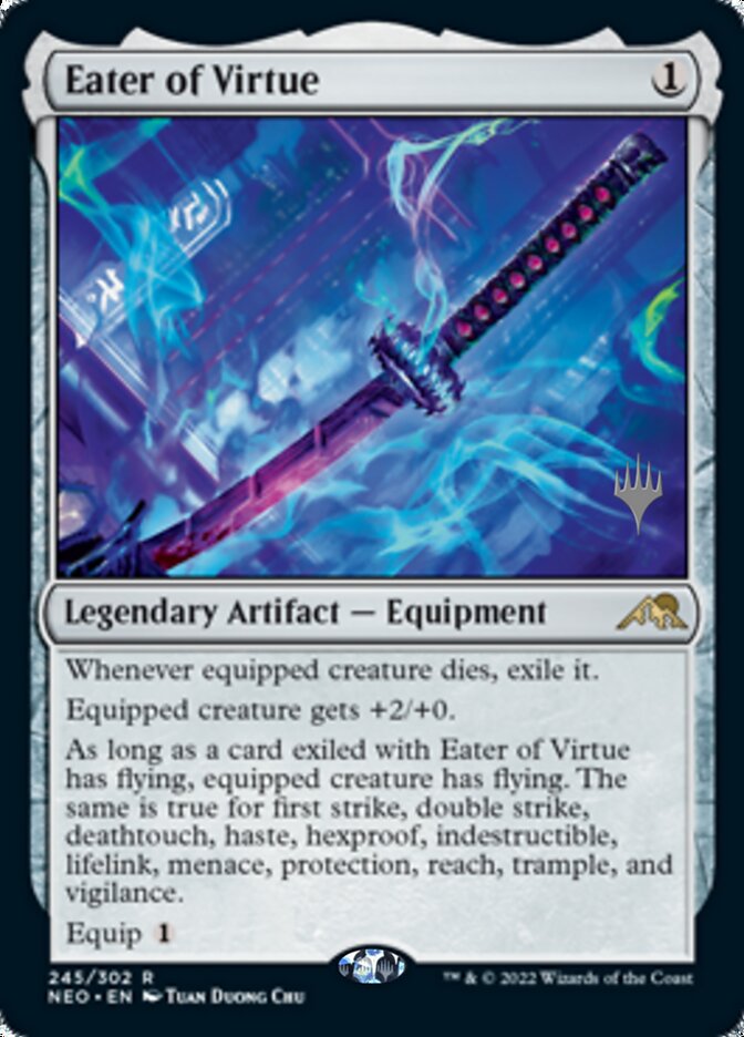 Eater of Virtue (Promo Pack) [Kamigawa: Neon Dynasty Promos] | Exor Games Bridgewater